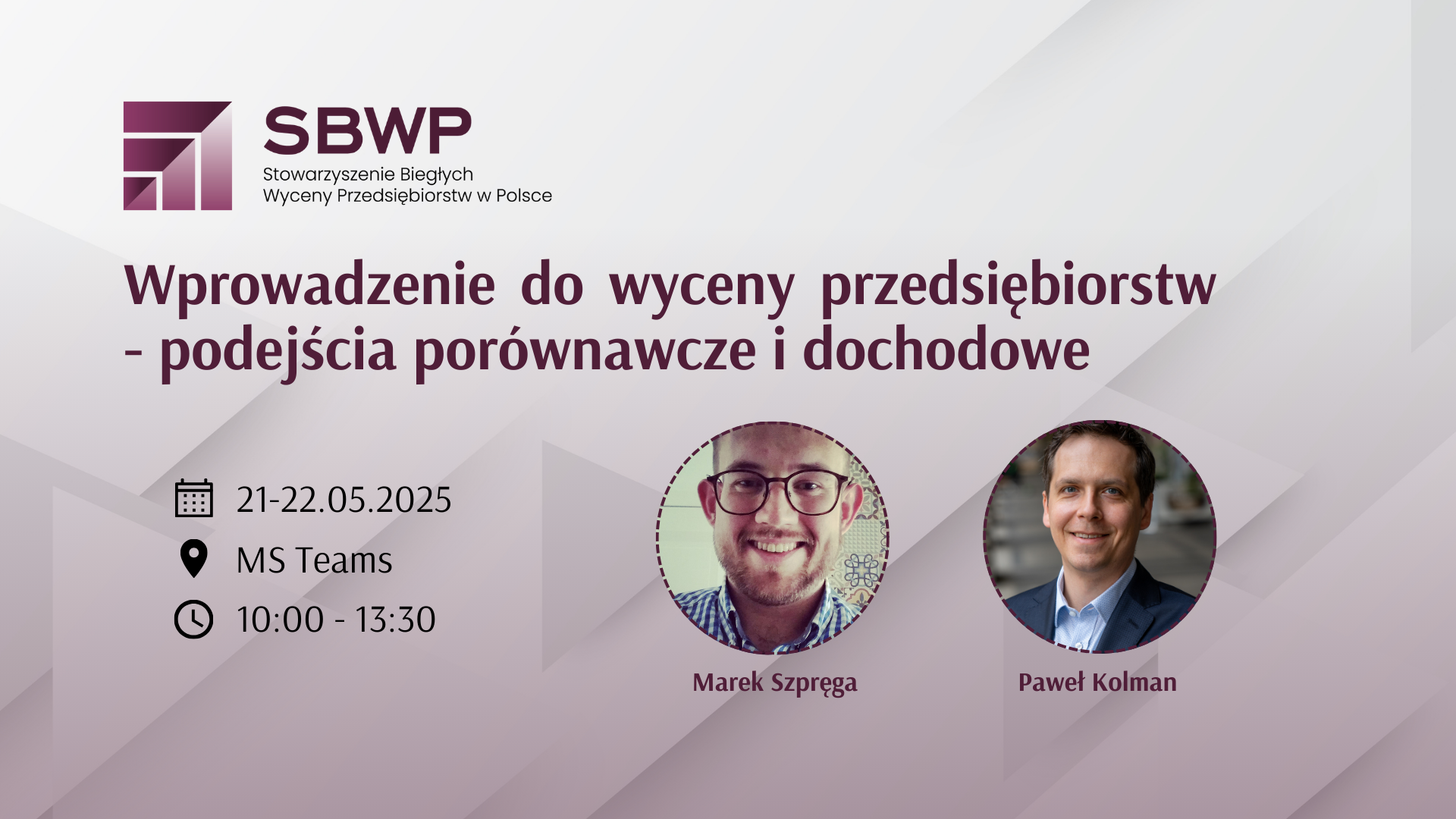 Szkolenie: Wprowadzenie do wyceny przedsiębiorstw